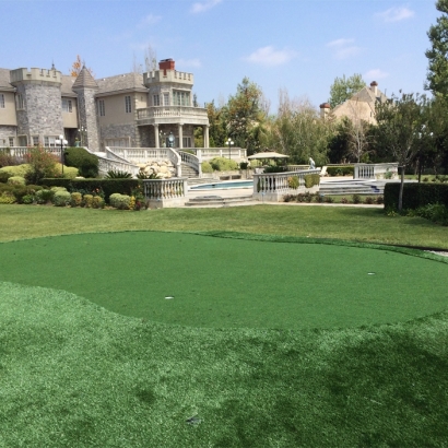 Artificial Turf Installation Calabasas, California Putting Green, Front Yard Design