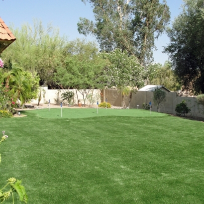 Fake Lawn Fullerton, California Putting Green, Beautiful Backyards